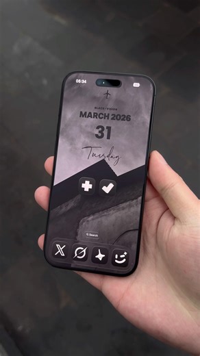 Split Design iOS Depth Setup. #iphonesetup #iphonewallpaper