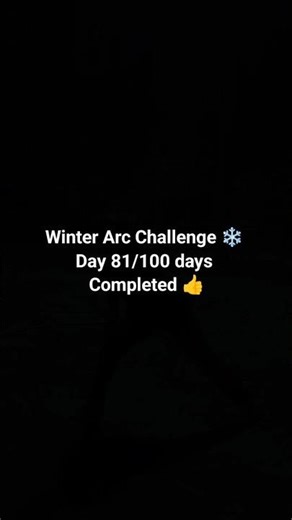 Day 81/100 days completed 🔥 #winterarcchallenge #shorts #youtube #fyp #discipline