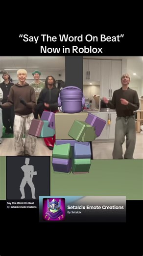 Say the word on beat dance in roblox DC: @Romy.S@nchez #roblox #robloxanimation #robloxdance