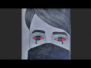 How to draw a cry boy sketch 😢...sad boy sketch pencil drawing step by step....