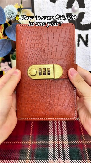 💰Save $10000 a year with this password‑locked savings book#fyp#TikTokShop#savemoney#cashstuffing#fouyou