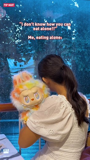 The best use of ✨free will✨, tbh Who says you can't take your giant Labubus out to lunch? THE MONSTERS Big into Energy Series ROCK THE UNIVERSE Vinyl Plush Doll is the perfect date. Labubu sits, vibes, and just looks great. What more could you ask for? 💓 #POPMART #POPMARTPH #TheMonsters #Labubu #BigIntoEnergy #RockTheUniverse | POP MART PH