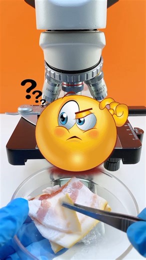 मछली की मांस UNDER MICROSCOPE #shortvideo