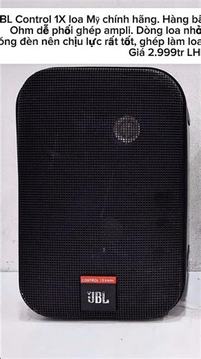 Genuine JBL Control 1X speakers from the USA. Used item imported. Price: 2,999,000 VND. Contact v...