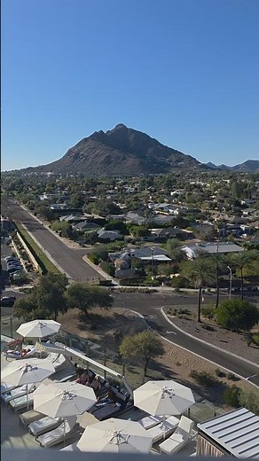 Camelback Mountain and views of Phoenix Arizona