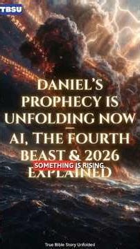DANIEL’S PROPHECY IS UNFOLDING NOW — AI, THE FOURTH BEAST & 2026 EXPLAINED