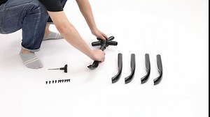 AFO Mid-Back Mesh Tall Drafting Stool Office Chairs with Armrest for Standing Desk Adjustable Foot Ring, Black (AF368F)