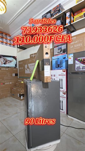 Réfrigérateur smart technology avec 32 pouces LG Led tv et support mural. 22871933626