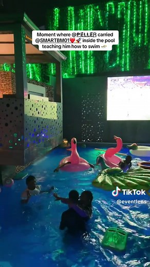 Teaching How to Swim at the Pool Party