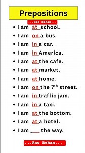 Use of Preposition #learnenglish #english #useful #education by Rao Rehan