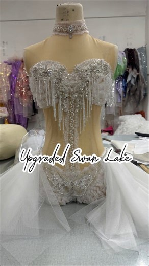 Upgraded Swan Lake Water Dance Costume #diving #waterdance #waterdancecostume #bodysuit #swimsuit #underwater #handmade #swanlake | Dong Fang Jiao