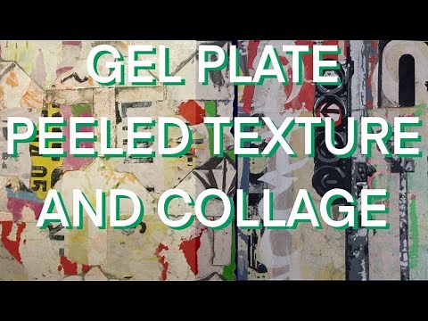 Gel plate tutorial video exploring texture, collage and creating meaning