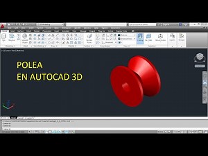 Polea en Autocad 3D