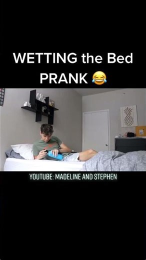 Wetting the Bed Prank: Hilarious Reaction!#prank #funny #comedy #bedwettingprank