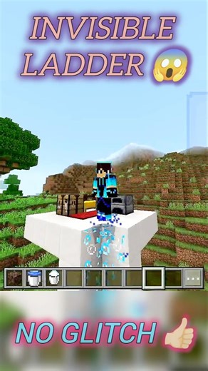 Invisible Ladder 😱 No mods #trending #viral #minecraft