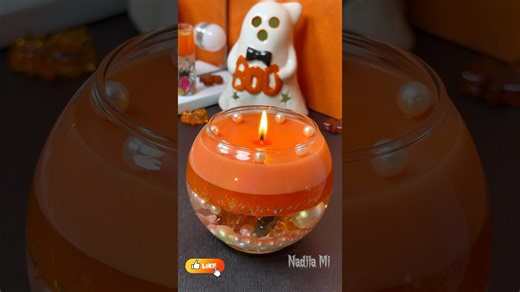 Fall season candle DIY | Water candle & ASMR🍁🎃