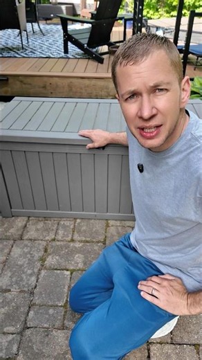 120 Gallon Storage Weatherproof Container #youtubeshorts #storage
