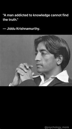 facts on Instagram: "Jiddu Krishnamurti (1895–1986) was a philosopher and spiritual teacher known for his radical ideas about the mind, freedom, and truth. He spoke about: Self-awareness – understanding your own thoughts and emotions without judgment. Freedom from conditioning – breaking free from societal, religious, and psychological influences. Truth as a pathless land – his famous idea that truth cannot be reached through any organization, religion, or guru. Living in the present – observing