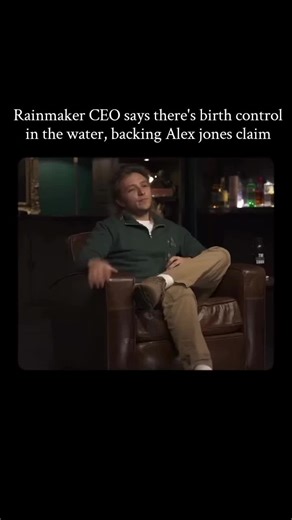 Cinematic experience on Instagram: "The CEO of geoengineering company Rainmaker, Augustus Doricko, made a controversial statement during an appearance on The Shawn Ryan Show on June 10, 2025, claiming that “Alex Jones was right” about chemicals like atrazine and their effects on hormones. Doricko explained that because many women use birth control, trace hormones often remain in recycled water, which isn’t always filtered before returning to the public supply—meaning “dudes end up drinking it to