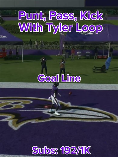 Punt, Pass, Kick with Tyler Loop #madden26 #tylerloop #puntpasskick