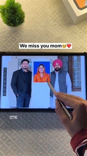 Emotional surprise gift for wife 🥺❤️| Digital Merge | Family Photo Merge #shorts #merge #digitalart