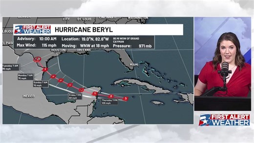 Tropical Update: Beryl is still a major hurricane as it continues on its path toward the Yucatan Peninsula. While there are still a few details left for us to iron out, some things are becoming clearer. Here's the latest: | KBTX Media