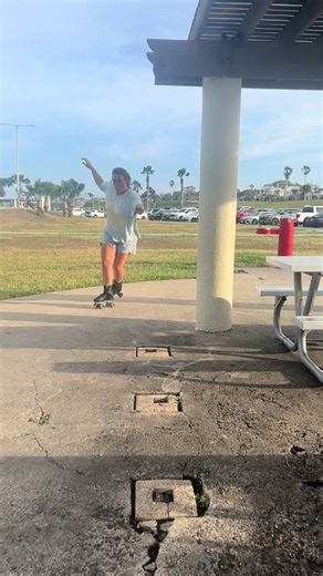 first time in skates in 20 years and had such a blast! I asked my son to film me for a second so i could see how it looked. Might look like a giant baby learning to walk right now hahaha but I will get better #skating #rollerskates #fyp #foryoupage