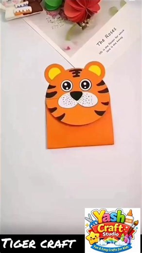 Easy Paper Craft Tiger 🐯
