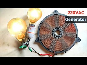 Simple powerful 220V Dynamo generator From Induction Coil