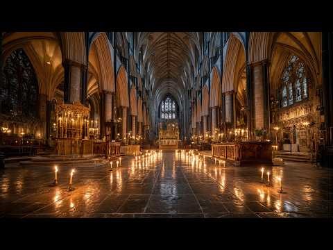 Cathedral ambiance ⛪ 3 hours Morning Sunlight Ambience with Sacred Flute and Soft Pipe Organ