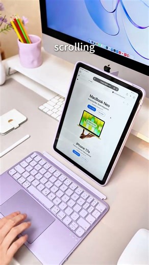 MacBook neo can’t beat this iPad set up #macbookneo #ipad #keyboardcase #esripadkeyboard