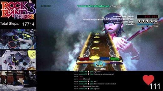 band blocks or with others