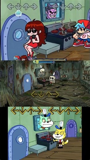 FNF Get Back to Work, Mr. Krabs but Skeleton vs bf, bf vs Scratch - FNF Krusty Karoling Mod