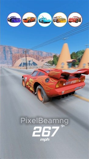 😱 Pixar Cars Hit 500 KM/H in Radiator Springs! 🔥 | BeamNG Drive