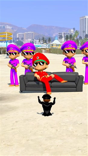 RED LITTLE SINGHAM KIDNAP BLACK LITTLE SINGHAM BABY 😱 #shorts #shortsfeed #gta5