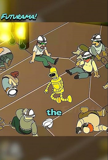 The Professor sprayed paint on Zoidberg. #futurama #cartoon #animation