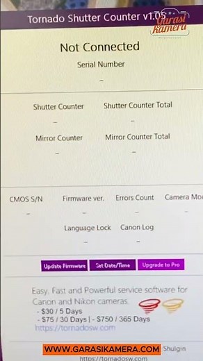 Cara Mudah Cek Shutter Count Canon