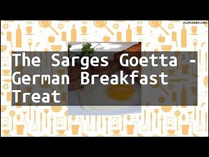 Recipe The Sarges Goetta - German Breakfast Treat