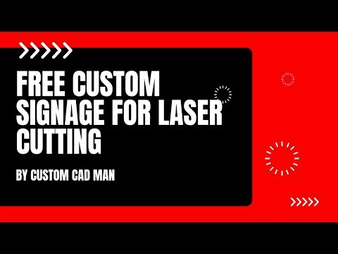 Free Laser Cut Sign Design + DXF Export | Creo Parametric