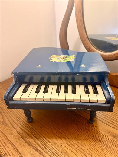 Vintage 1950s “grand Piano” Toy – Blue Wooden Miniature Piano, Functional, Made in Japan - Etsy