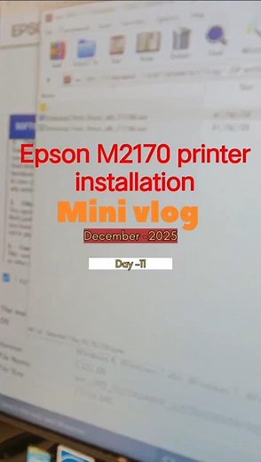 How to install Epson M2170 printer #epson #windows #printer