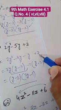 9th Math Exercise 4.1 Q.No. 4 ( vi,vii,viii)