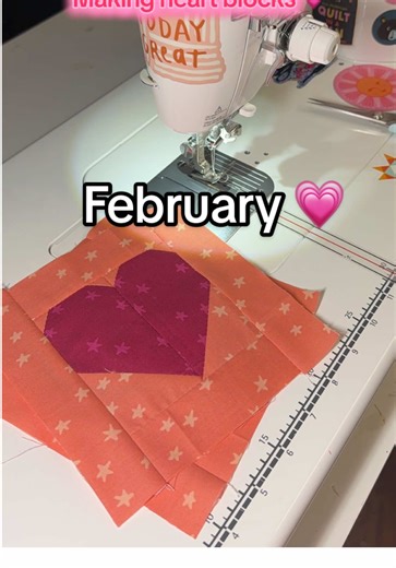 So glad I used the pretty fabrics 💗 Pattern - Cozy Checkered Hearts by Quilty Love #sewingtiktok #sewing #quilting #quiltersoftiktok #quilttok