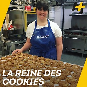 “Personne ne voulait m'embaucher ni me payer. Donc j'ai ouvert ma propre entreprise”. Collette, atteinte d'une trisomie 21, est devenue la reine des cookies à Boston. 😍🍪 | AJ français