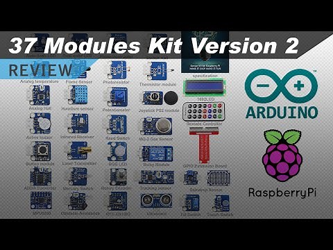 37 Sensors and Modules Kit (Version 2) for Raspberry Pi and Arduino