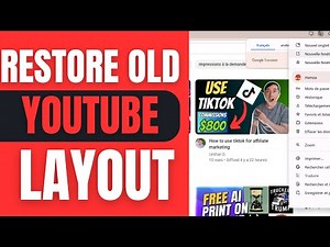 How To Restore Old Youtube Layout (LATEST GUIDE)