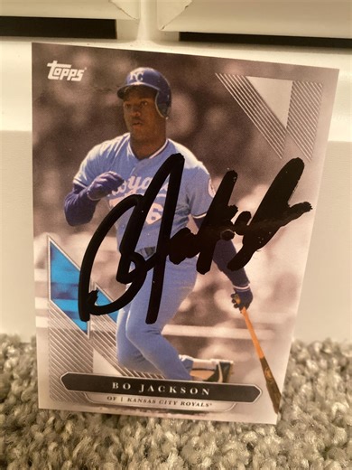 Bo Jackson Autograph Card Signed in Person MLB Royals Baseball HOF Icon With Photo Proof - Etsy
