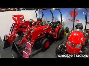 Branson TYM Compact Tractors at LAMMA 2023 - F50hn 2500hL 2500h 1904h T495 T555
