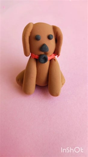 diy dog with clay 🐕| #diy #dog #clay #clayart #artandcraft #shorts #trending