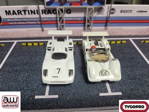 Tyco Chaparral 2E and Auto World Chaparral 2F